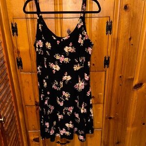 Torrid Black Floral Dress